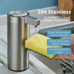 Hygienischer Seifenspender mit Sensor - Edelstahl-Design