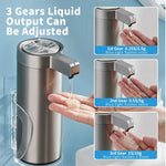 Hygienischer Seifenspender mit Sensor - Edelstahl-Design