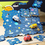 Toy Car Set - Learning Play Mat for Kids