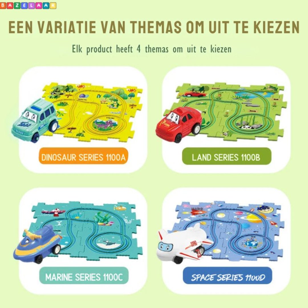 Toy Car Set - Learning Play Mat for Kids