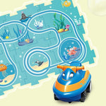 Toy Car Set - Learning Play Mat for Kids