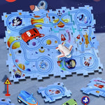 Toy Car Set - Learning Play Mat for Kids