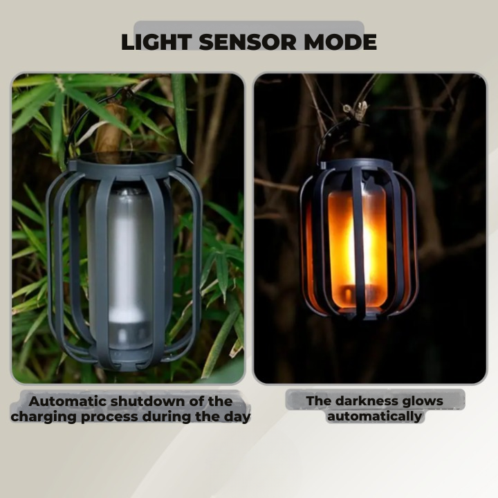 Tragbare LED-Lampe | Sanftes Licht | Zum Stehen oder Hängen