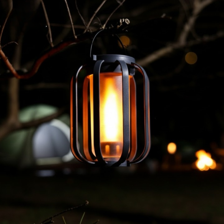 Tragbare LED-Lampe | Sanftes Licht | Zum Stehen oder Hängen