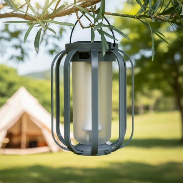 Tragbare LED-Lampe | Sanftes Licht | Zum Stehen oder Hängen