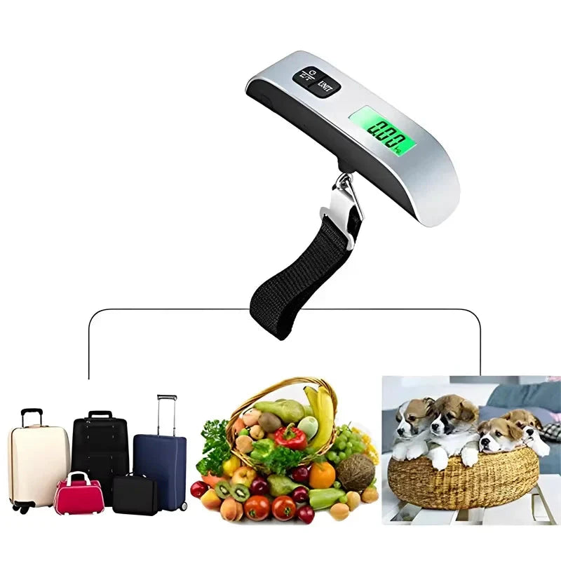 TravelBuddy - Portable Digital Luggage Scale Up to 50 kg with LCD Display