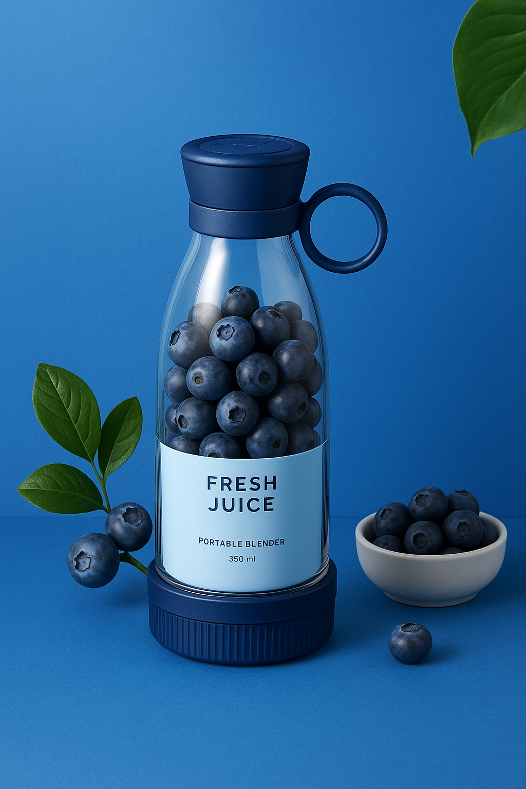 Tragbarer Mini-Mixer | USB Smoothie-Maker für Unterwegs | Kabelloser Entsafter für Smoothies & Shakes | MixMeister