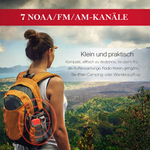 Tragbares Notfallradio | Zuverlässige Stromversorgung & Warnempfang | Integrierte Taschenlampe und Powerbank | AlertMax