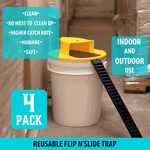 4er-Pack Eimerdeckel Mausefalle