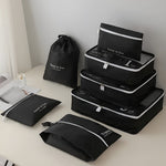 PackSmart | 7-teiliges Set für Reiseorganisationswürfel – Leichte Kompressionsbeutel für Koffer & Gepäck