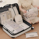 PackSmart | 7-teiliges Set für Reiseorganisationswürfel – Leichte Kompressionsbeutel für Koffer & Gepäck