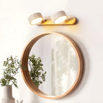 Elegante Wandlampe aus Travertin und Holz mit LED-Beleuchtung