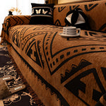 Earthy Chenille Sofa Throw for a Cozy Home