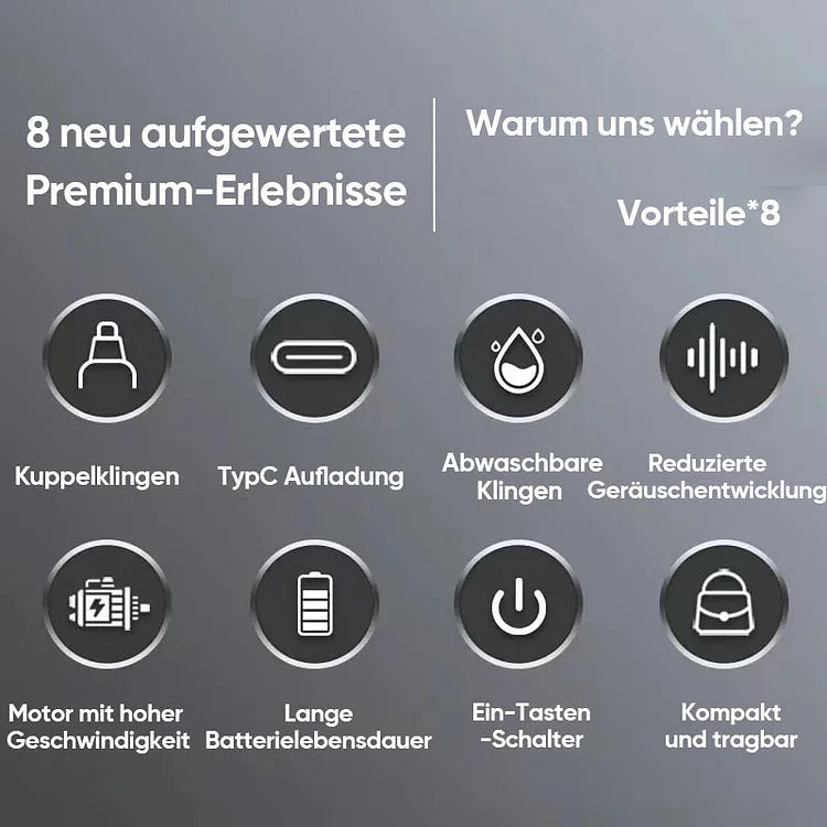 Nasenhaar-Trimmer für unterwegs | Präzise & schmerzfrei