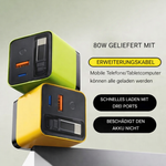Schnellladegerät | Intelligentes Ladegerät für mehrere Geräte | GaN Wandadapter