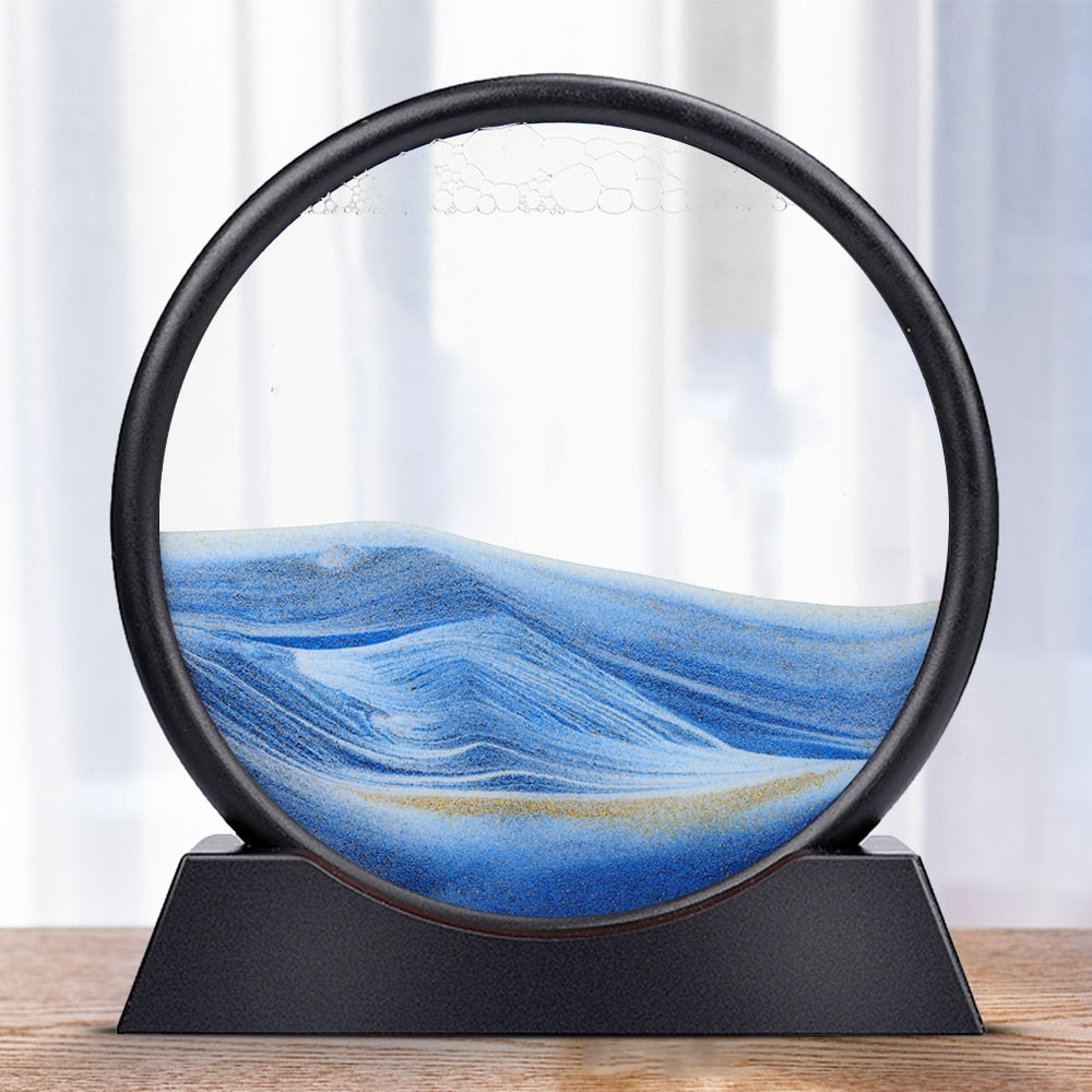 SandyVision | Beruhigende Sandkunst Skulptur mit LED-Beleuchtung