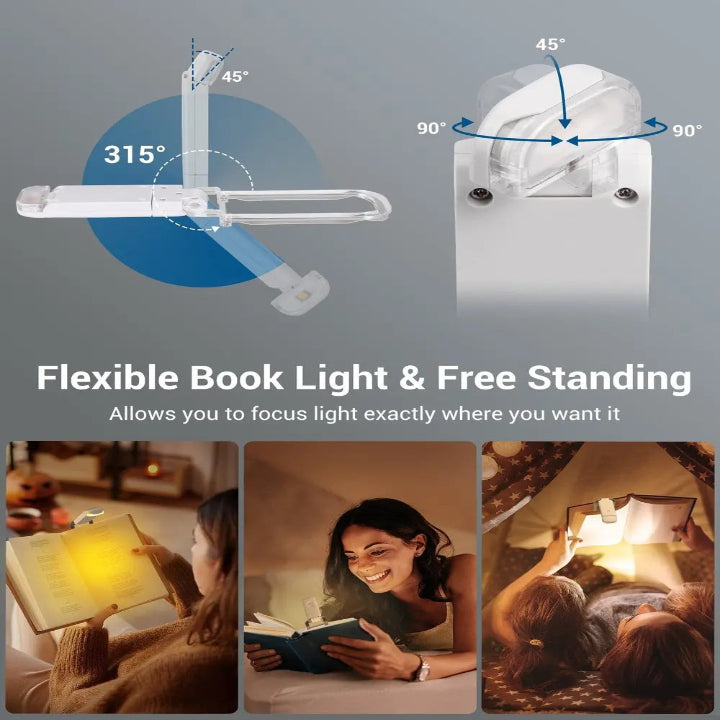 Akku-leselampe mit USB – Ideal für ungestörtes Lesen bei Nacht