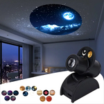 USB Wiederaufladbarer LED Nachtlicht-Projektor für Beruhigende Atmosphären
