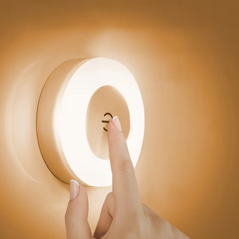 Wiederaufladbare Touch LED Nachtlampe – Magnetische Dimmlicht mit Farboptionen