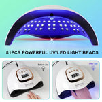 UV/LED Nagel-Lampe | Schnelles, gleichmäßiges Aushärten | Timer Sensor