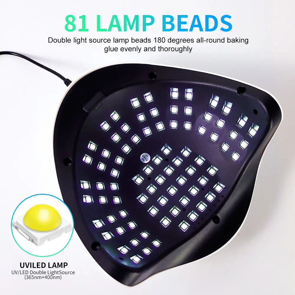 UV/LED Nagel-Lampe | Schnelles, gleichmäßiges Aushärten | Timer Sensor