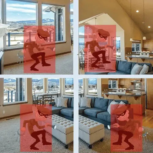 360° Überwachungskamera mit Nachtmodus und Bewegungserkennung