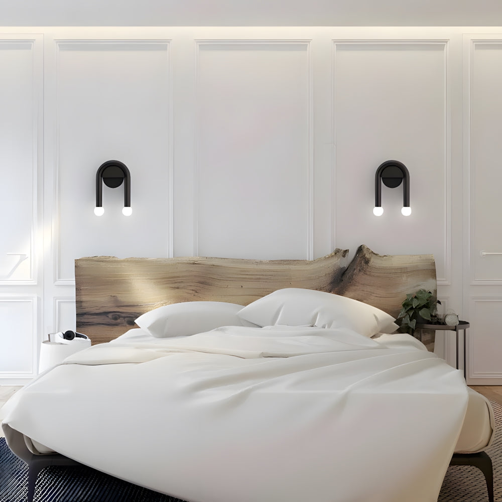 Elegante Doppelleuchte Wandlampe – Metall-Bogenleuchte für Ihr Zuhause