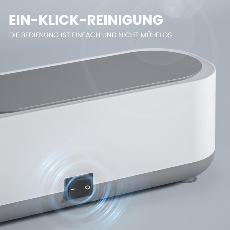 Ultraschallreiniger | 360° gründliche Reinigung für Schmuck & Brillen | Tragbar | GlanzPro