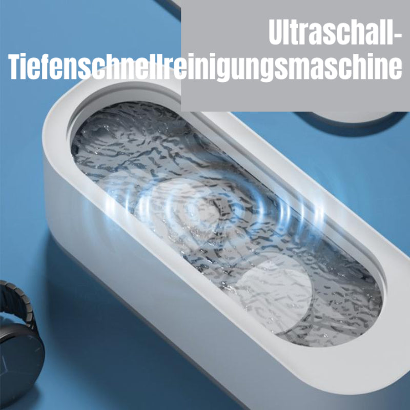Ultraschallreiniger | 360° gründliche Reinigung für Schmuck & Brillen | Tragbar | GlanzPro