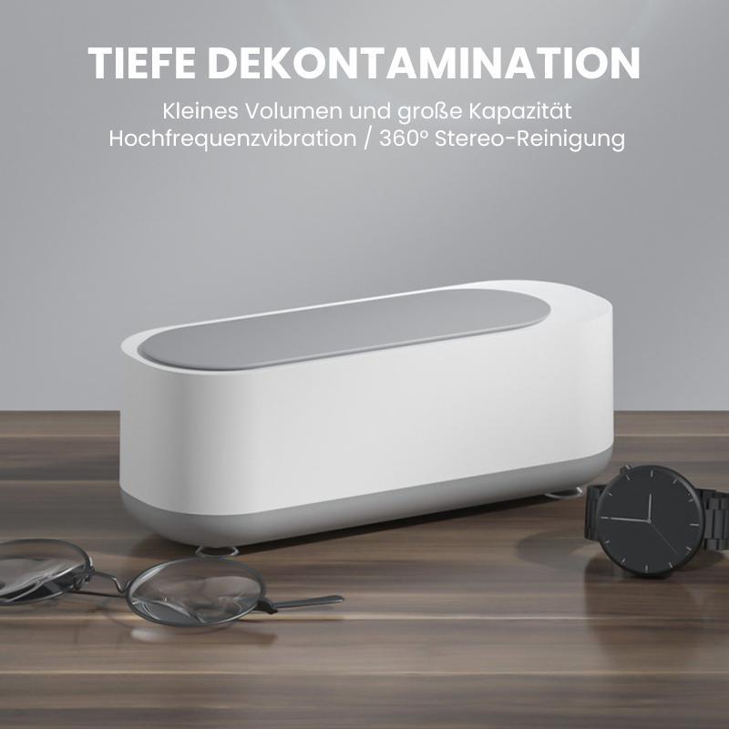Ultraschallreiniger | 360° gründliche Reinigung für Schmuck & Brillen | Tragbar | GlanzPro