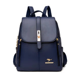 Stylish backpack made of high-quality leather for everyday use