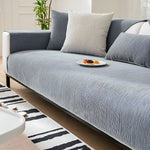 Stylish Chenille Sofa Cover with Non-Slip Backing