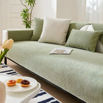 Stylish Chenille Sofa Cover with Non-Slip Backing
