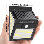 Solarbetriebene Bewegungsmelder mit 100 LEDs | LuminaGuard