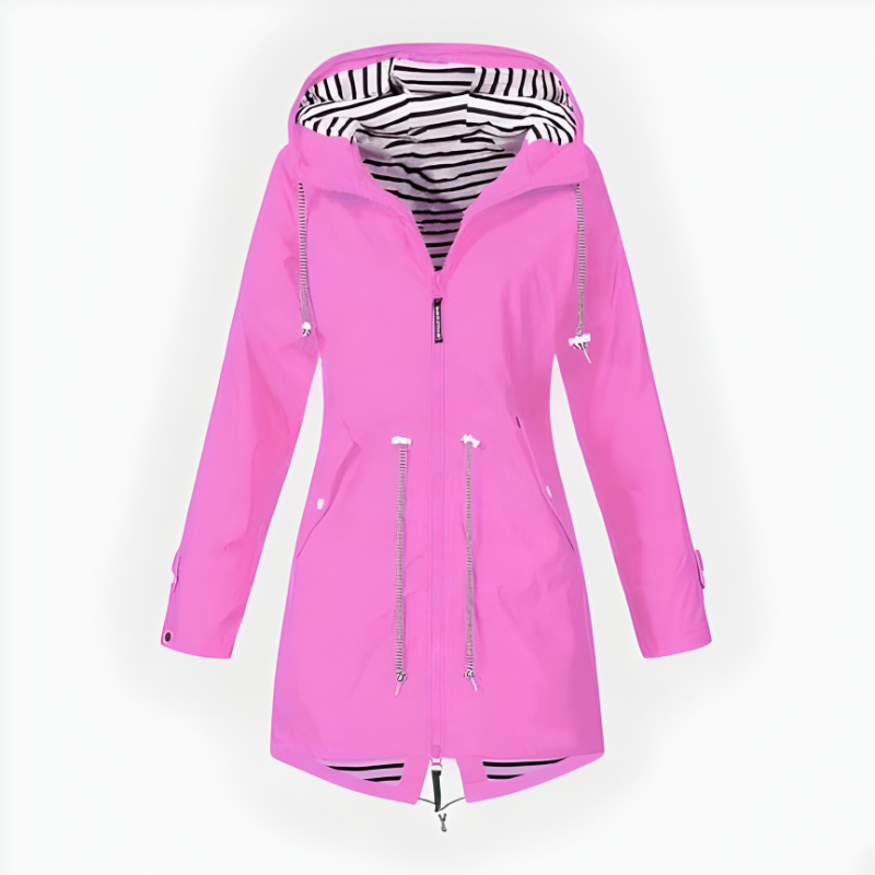 Modische Lange Regenjacke für Damen – Wetterfest und Stilvoll