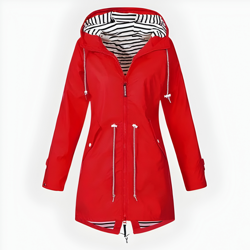 Modische Lange Regenjacke für Damen – Wetterfest und Stilvoll