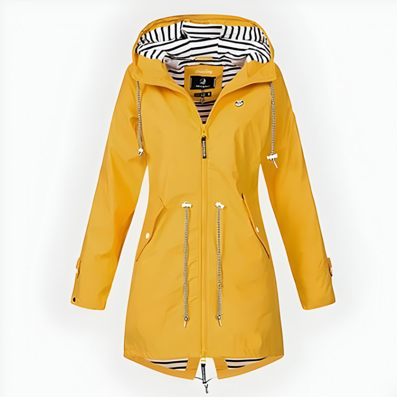 Modische Lange Regenjacke für Damen – Wetterfest und Stilvoll