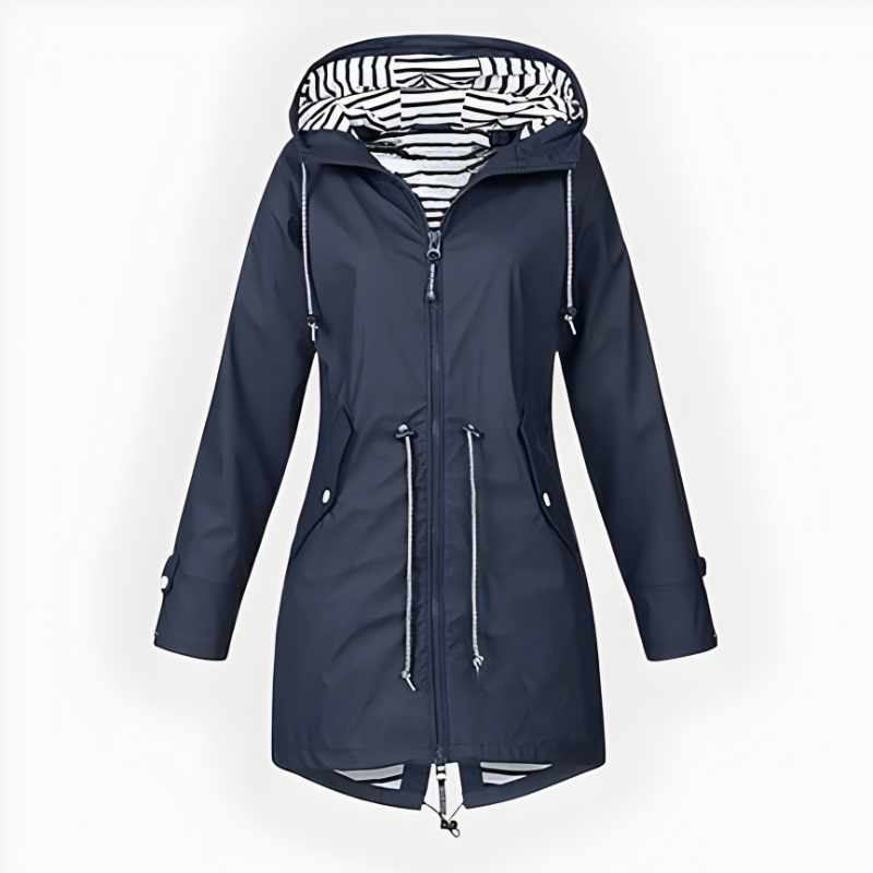 Modische Lange Regenjacke für Damen – Wetterfest und Stilvoll
