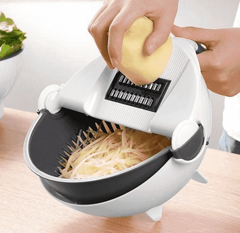 All-in-One Gemüseschneider und Abtropfschüssel | VeggieMaster