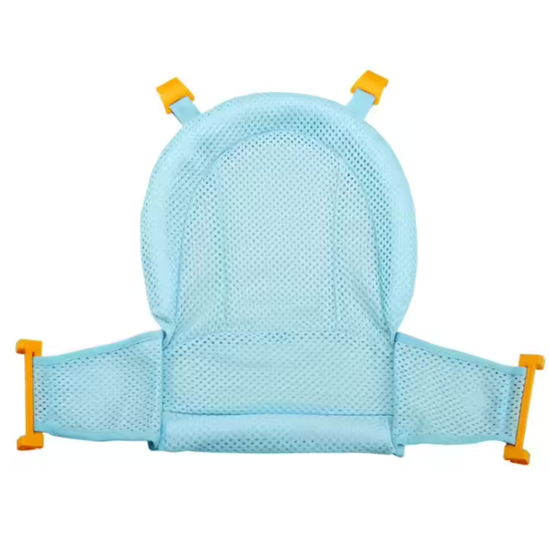 Knickbare Babybadewanne mit rutschfestem Sitz und Sicherheitsgurt