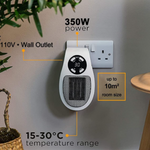 Compact and Quiet Fan Heater – Efficient Warmth for Every Room