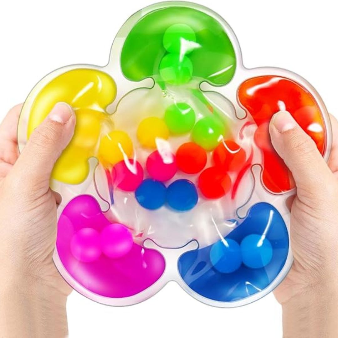 Farben Sortierspiel für Kinder mit sensorischen Elementen