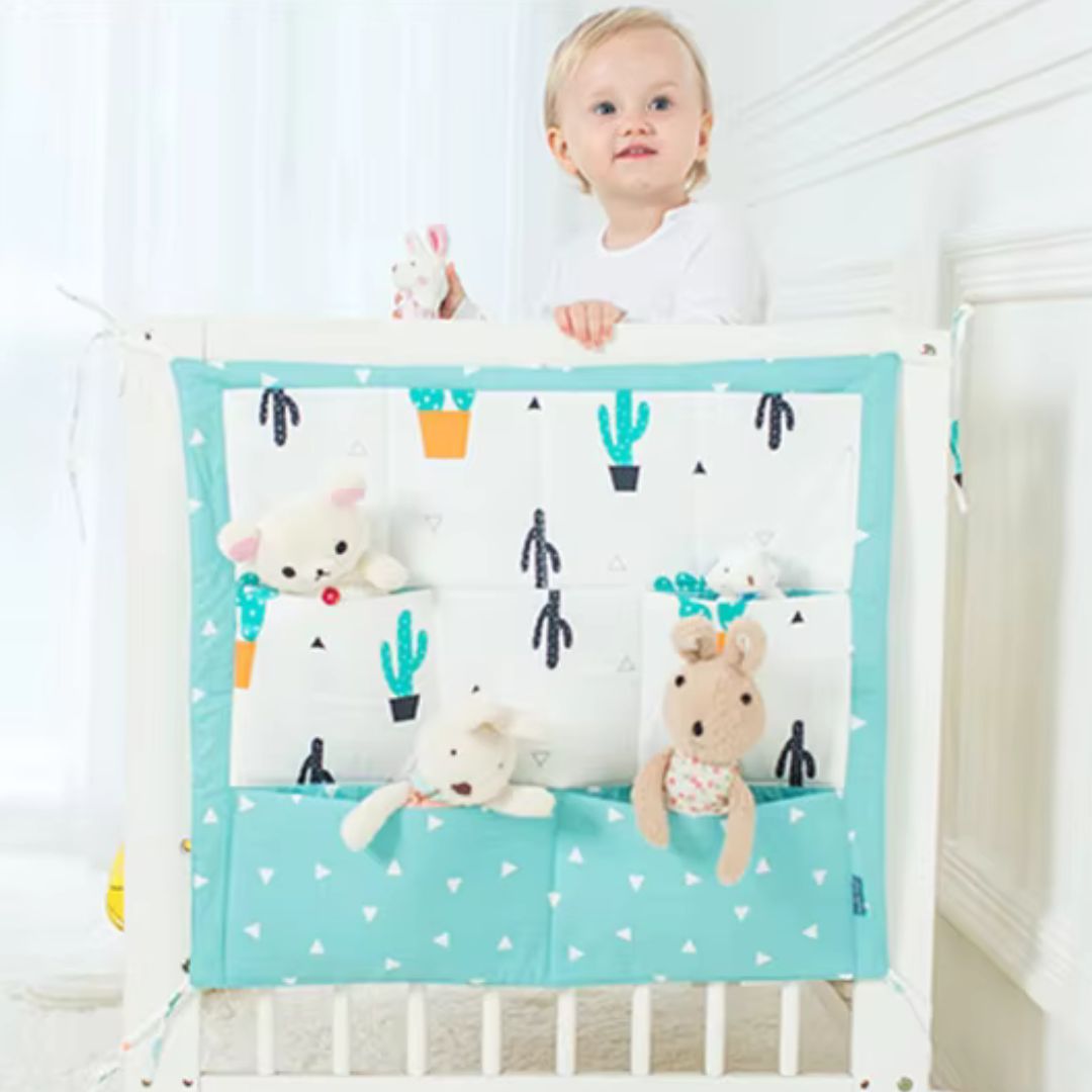 Bunte Muster Aufbewahrungstasche für Babybett – Praktisch und Vielseitig