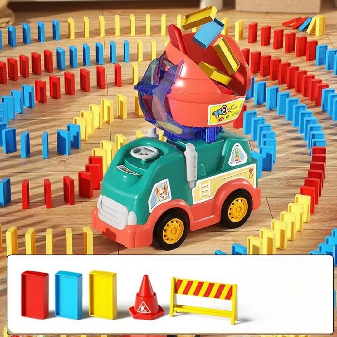 Domino Lkw im Montessori-Stil