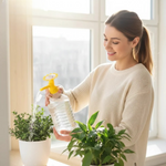 Wassertropfenaufsätze für Pflanzen – 6er Set mit Sonnenblumenmotiven