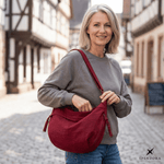 Leichte Schultertasche aus strapazierfähigem Nylon mit intelligenter Fächeraufteilung