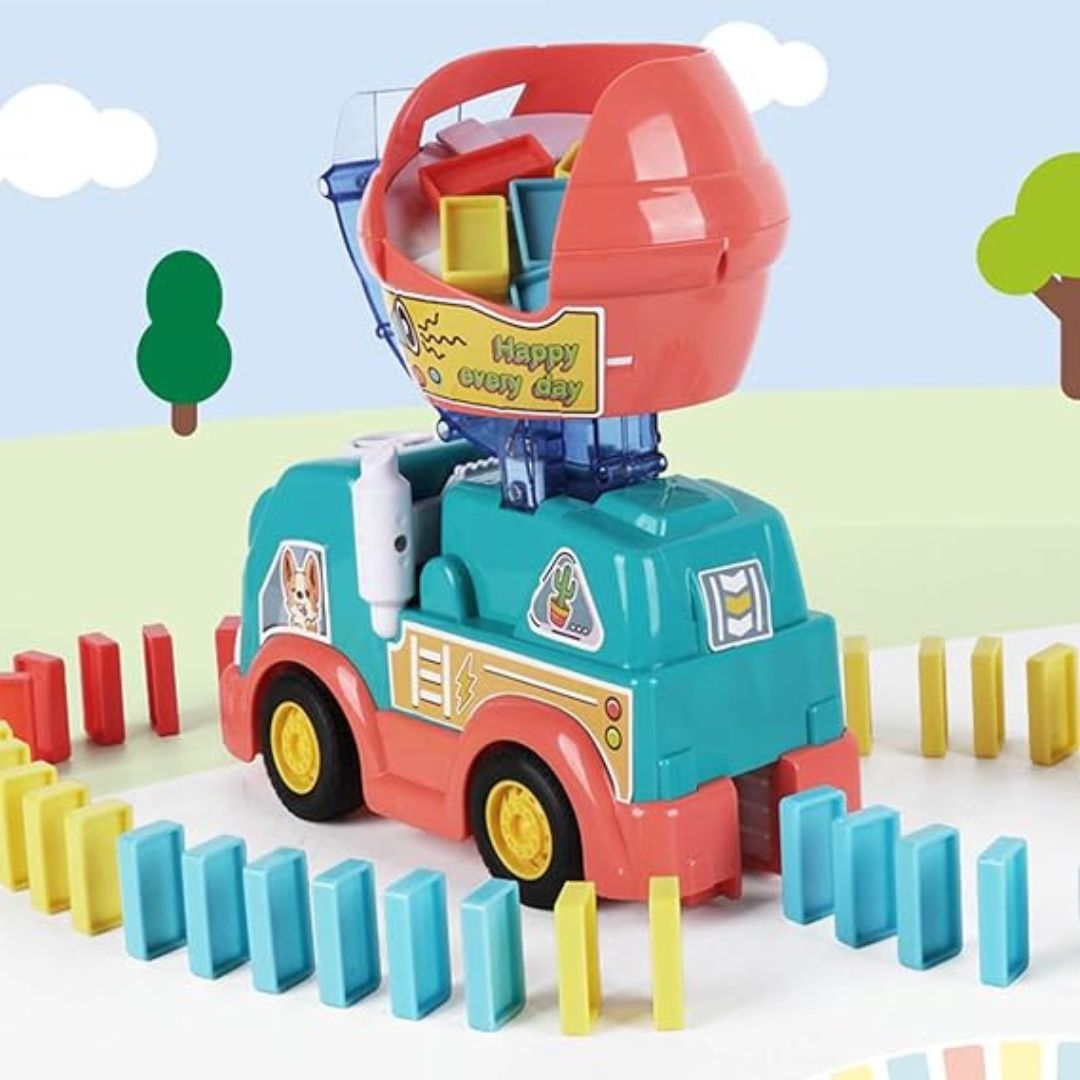 Domino Lkw im Montessori-Stil