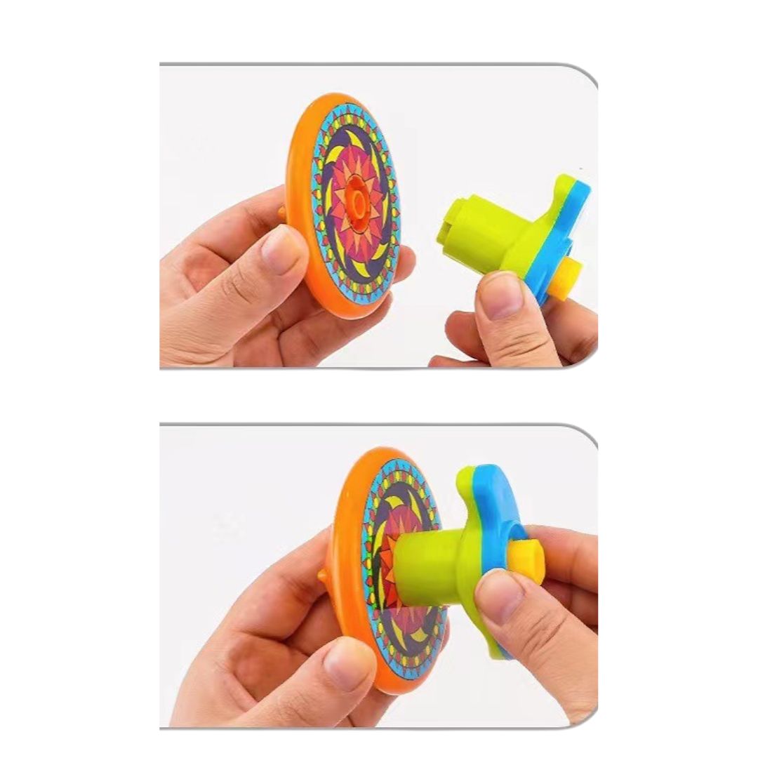 Spiele mit stapelbarem Kreiselspielzeug