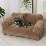 Gemütliches Haustier-Sofa mit Erhöhung und Kissen – 4 Farben