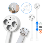Erweiterbarer Wandsteckerarm – Flexibel mit USB-Anschluss und Drehfunktion